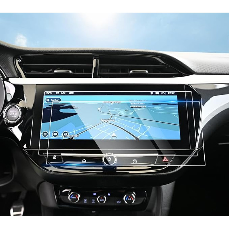 SHAOHAO [Pack of 2 Compatible with Corsa Corsa-e 2023 2024 2025 10 Inch Navigator Screen Protector PET 4H HD Screen Protectors Scratch-Resistant Navigator Protective Film Corsa Accessories