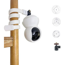 JAMUILS Flexible Twist Video Monitor Baby Monitor Holder with Mini Tripod Head, Security Camera Holder, Compatible with Xiaomi TP-Link EZVIZ Arlo Pro (with Adapter)