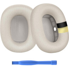 Replacement Ear Pads for AirPods Max Headphones by MMOBIEL - Premium - Memory Foam and Mesh Fabric Headphones Ear Pads with Silicone Layer - Headphone Replacement Pads - Polar Star