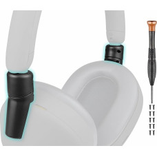 SOULWIT Headphones Broken Hinge Fix Linking Connectors Repair Kit for Sony WH-1000XM5 (WH1000XM5), Replacement Folding Joints for Headband Side Cover Slider Accessories