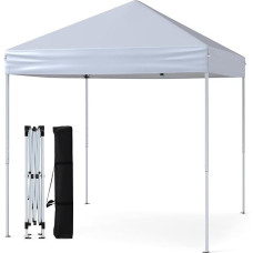 FANTASK Pop-Up Folding Gazebo 2 x 2 m Waterproof Winterproof Stable UV Protection 50+ (White)
