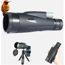 Monokulinis teleskopas 12-36 x 60 ED priartinimo monokuliaras (24 mm okuliaras + 60 mm objektyvas ir lęšis), atsparus vandeniui, su BAK4 prizme ir FMC objektyvu, adapteriu ir trikoju, skirtas laipiojimui, kamuolio žaidimams, laukinės gamtos stebėjimui