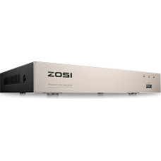 ZOSI CCTV 8CH 720P HD TVI/AHD/Analoginis DVR įrašymo įrenginys Tinklo skaitmeninis vaizdo imtuvas įrašymo įrenginys be kietojo disko, HDMI/VGA išvestis