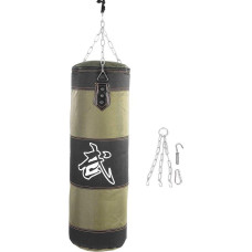 DEWIN Bokso smūgių maišas, bokso smūgių maišas, treniruočių kablys Kick Sandbag, kovos karatė smūgis smūgių smėlio maišas smūgių maišas MMA kikbokso Muay Thai kovos menų neužpildytas (žalias 0,8 m)