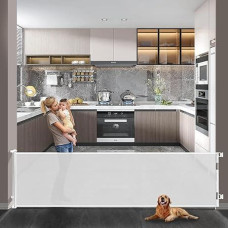 Ištraukiami apsauginiai varteliai kūdikiams ir naminiams gyvūnams - itin platūs ir aukšti, 0-300 cm aukščio apsauginiai varteliai, skirti laiptams, durims, naudojimui patalpose ir lauke, lengvai valdomi viena ranka, balti