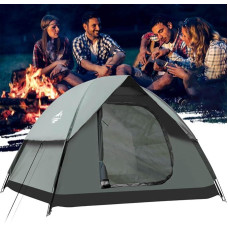 Camping Tent, Dome Tents for 2-3 People (S)3-4 People (L), Family Tent Camping Backpacking Tents Waterproof & Windproof Quick Set-up Tent for Picnic, Hiking, Outdoor Activities (2-3 Person)
