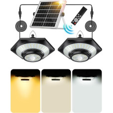 FabStyl Solar Pendant Light 5 W 4000 LM with Motion Sensor Solar Lamps Pendant Light for Outdoor Indoor Use 228 LED 4400 mAh IP65 Waterproof Warm / Natural / Cool White Light 5 Modes for Garden