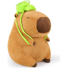 Shownicer Pliušinis žaislas Capybara Cuddly Toy Didelis pliušinis žaislas Kawaii Capybara Pliušinė pagalvėlė XXL Žaislas Dovana suaugusiems vaikams 3+ metų (90 cm)