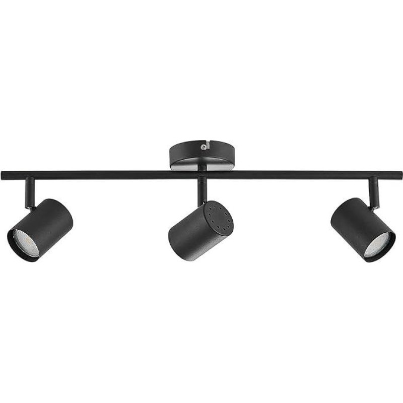 ELC LED lubų šviestuvas, pasukamas ir pasukamas prožektorius, lubų prožektorius su 3x 5W GU10 LED (keičiamais), 1035 liumenų, prožektorius