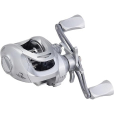 Angelrolle - Spiningas ir masalas, SW Baitcast, rechte Hand, 7,2:1 Übersetzung, 10 kg max. Zugkraft, 0,2 kg Gewicht, Metallspule und Griff, für Salzwasser und Süßwasserbarsch