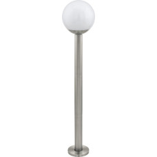 EGLO Crosslink NISIA-C 33566 Floor Lamp Height 98 cm Diameter 20 cm Dimmable IP44 with Connect Function Stainless Steel