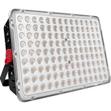 CREATESTAR LED lauko prožektorius, 400 W statybinis prožektorius, 40000 LM, lauko prožektorius, 3000 K, šiltai baltos spalvos žibintas, IP66 atsparus vandeniui, LED prožektorius automobilių stovėjimo aikštelėms, sandėliams, garažams, sporto aikštelėms,