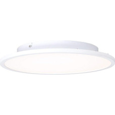 BRILLIANT Lampe Buffi LED lubų panelė 35 cm smėlio/baltos/šiltos baltos spalvos | 1x 24W integruotas LED, 2400lm, 2700K | Plokščia šviesa tolygiam kambario apšvietimui | Plokščios konstrukcijos plūduriuojanti išvaizda