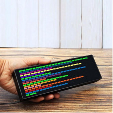 LED muzikos spektro ekranas, VU matuoklio indikatoriaus analizatorius, garso prijungimo ritmo lemputės, RGB garso lygio indikatorius, stiprintuvo plokštė, muzikos vizualizavimo įrenginys