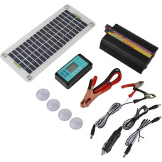 Denash 30W Effiziente Polykristalline Silizium -Solarpanel mit MPPT -Ladungsregler und 1000W Wechselrichter für Schnelle Batterieladungen für Alle Arten von Batteriewagen ABS Material Geeignet