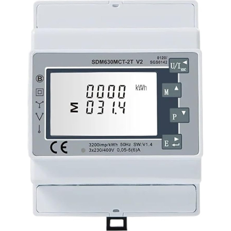 BALYDLUL SDM630MCT-2T V2 5A dviejų įėjimų galios matuoklis