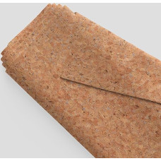 WedDecor 180 g/m² Metallic-Strang-Korkstoff, 50 cm x 137 cm, natürlicher, natürlicher Kork zum Nähen, für Taschen, Buchhüllen, Polster und DIY-Projekte
