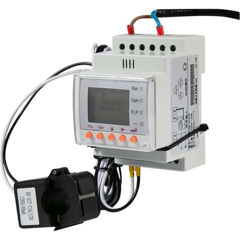 AIRUIXI saulės kolektorius Einphasiger bidirektionaler Zähler for Solar, gepaart mit externem 300-A-Stromsensor mit RS485 Modbus-RTU(Input 300A)