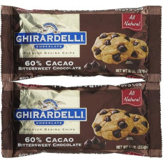 Ghirardelli Bittersweet 60% kakavos kepimo traškučiai, 10 uncijų, 2 vnt. pakuotė