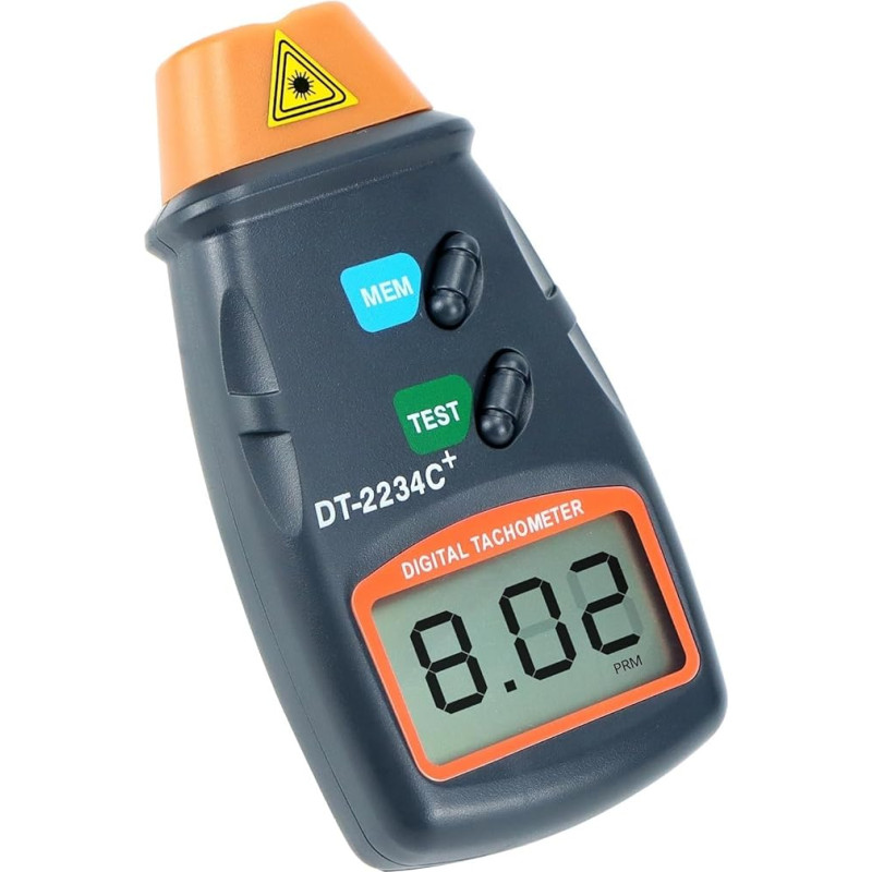 Benutzerfreundlicher digitaler Tachometer mit LCD-Bildschirm für präzise Drehzahlmessungen, kein Kontakt erforderlich