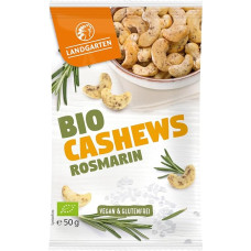 Landgarten Organic Chashews with Rosemary Nuts with Mediterranean Rosemary and Sea Salt 50 g (Pack of 1)