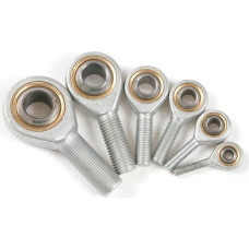 OZXJW 2PC Stange Ende Rechts Hand Fisch Auge Kugelgelenk Uniball Joint Männlichen SA5-SA16 T/K Metrisches Gewinde Lager Welle Innere Loch 5mm Bis 16mm(Male M16 Right)