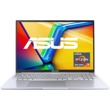 ASUS Vivobook 16 Laptop | 16 Inch Full HD 16:10 IPS Display | AMD Ryzen 5 7530U | 16 GB RAM | 512 GB SSD | AMD Radeon | Windows 11 | QWERTZ Keyboard | Cool Silver