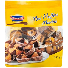 KuchenMeister Mini Muffins Marble | in Bag 255 g | Loose, Juicy Marble Muffins | Mini Format | Perfect for in Between & On the Go | (1 x 255 g)