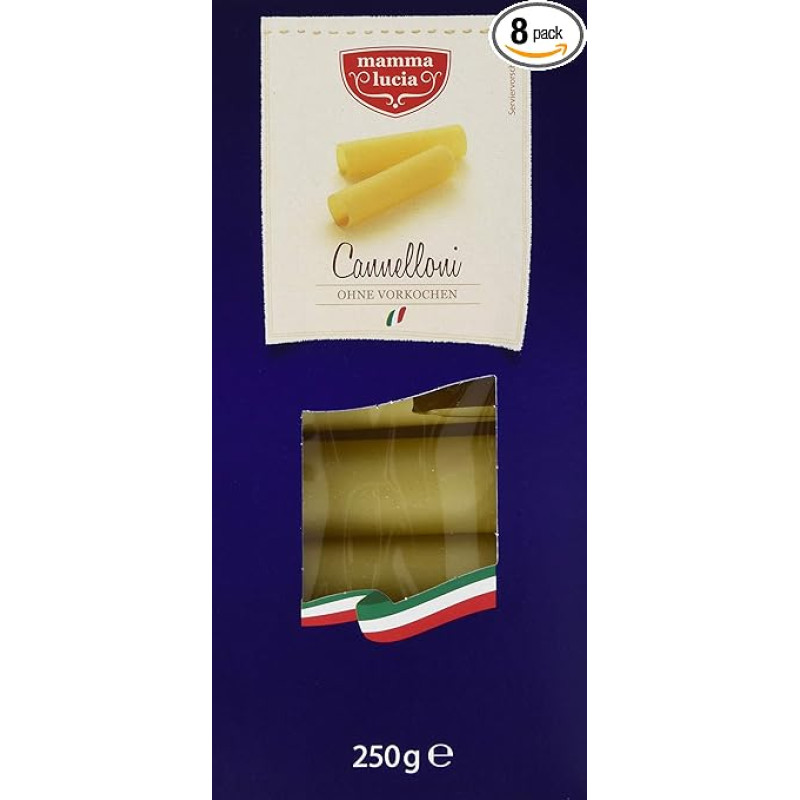 mamma lucia Pasta Cannelloni 8 pakuotės (8 x 250 g)