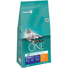 ONE Senior 7+, Rich in Chicken and Whole Grain Grain Dry Cat Food, 1500 g
