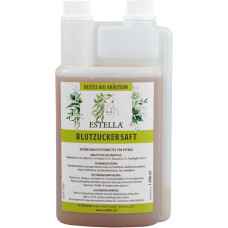 ESTELLA Blood Sugar Juice (1 Litre Dosing Bottle) – Support Blood Sugar Metabolism – Horses with EMS, Diabetes Type 2 or Cushing – Prevent Hoof Fir
