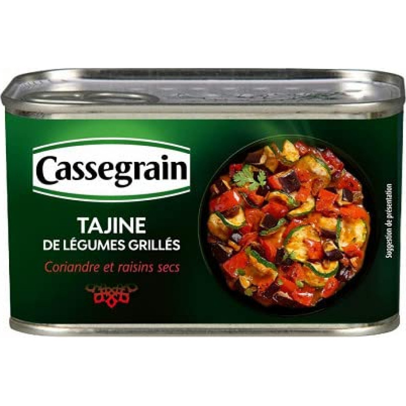 Cassegrain Tajine mit gegrilltem Gemüse, Koriander und Rosinen 1/2, 375 g - Drei Artikel