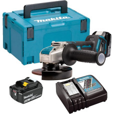 Makita DGA519RTJ Cordless Angle Grinder 18 V / 5.0 Ah 2 Batteries + Charger in Makpac