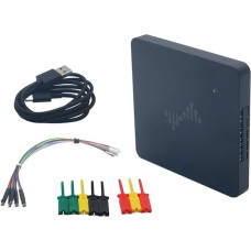 Loginis analizatorius, galingas nešiojamasis metalinis loginis analizatorius 16 kanalų 25 6 m 400 m. ėmimas USB pagrįstas derinimo loginis analizatorius, daug analoginių