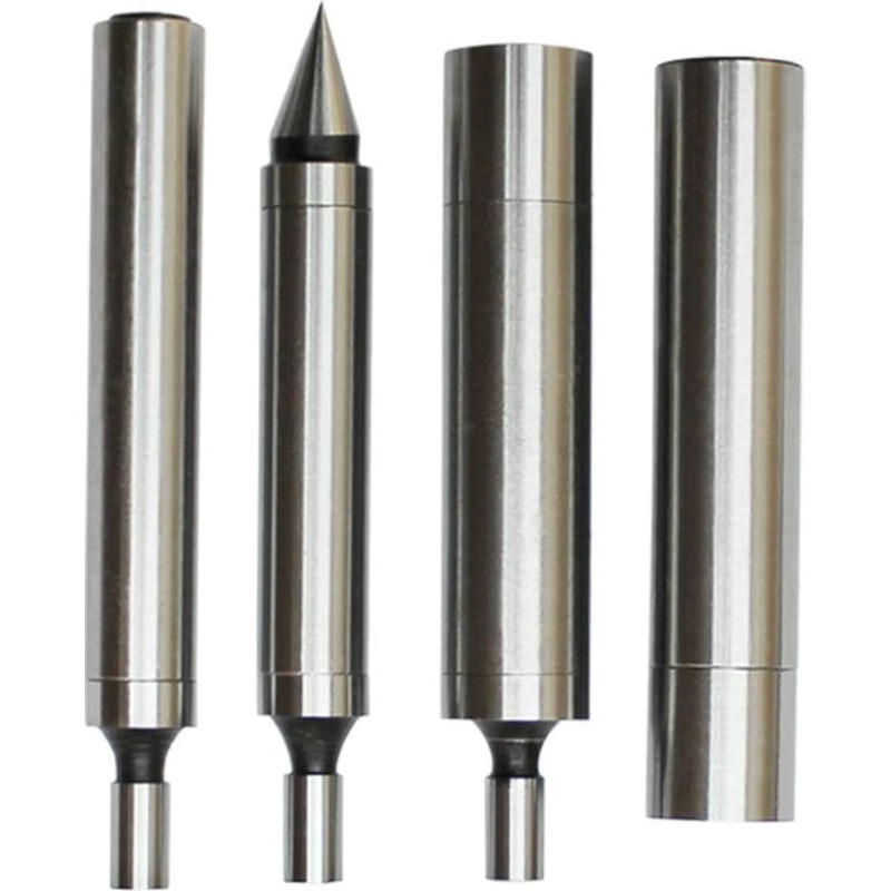 Mikro-Kantenfinder und Mittelfinder, Set mit 4 Stück, doppelseitiger Schaft, 0,95 cm und 1,27 cm