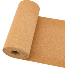 OLYCRAFT Große Korkrolle, 305 x 30 cm, Naturkorkrollen, 0,5 cm dicke Korktafel, Rolle für Wände, Pinnwände, dekorative Foto- und Nachrichten-Pinnnadel-Displays für Bastelarbeiten, Heimbüro-Dekoration