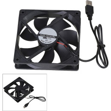 BQLZR 120 x 120 x 25 mm nuolatinės srovės 5 V USB kompiuterio korpuso tylusis aušinimo ventiliatorius 12025 Black