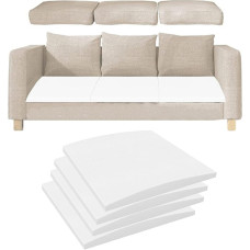 Hochdichtes Schaumstoff-Couchkissen für versunkene Sitze 40/50/60 cm, gebogene Unterstützung für Sofas & Möbel, langlebiges Ersatzkissen (4,60 x 60 cm)