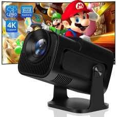 Nešiojamasis mini vaizdo projektorius 4K integruotas 