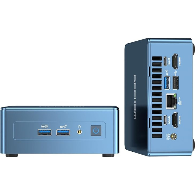 GEEKOM geeknuc Mini IT13 mini kompiuteris, NUC PC 13 i9-13900H (20 gijų, 24 MB spartinančioji atmintinė, maks. 5,40 GHz), 32 GB ir 2 TB PCIe 4.0 SSD mini kompiuteris, 