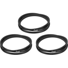 3 Stück 3L610 Classic gewickelter Gummi-Keilriemen, 1549 mm Außenumfang, 3L-Profil-Keilriemen, 0,95 cm Breite 2,2 cm Höhe