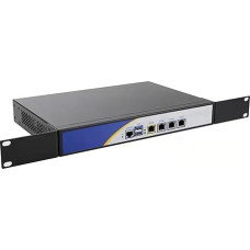 HSIPC Rackmount 1U J4125 Quad Core Firewall Micro Appliance, Mini PC, Nano PC, Router PC with 8G RAM 128G SSD, 4 RJ45 i225-V 2500M Port AES-NI Compatible with Pfsense