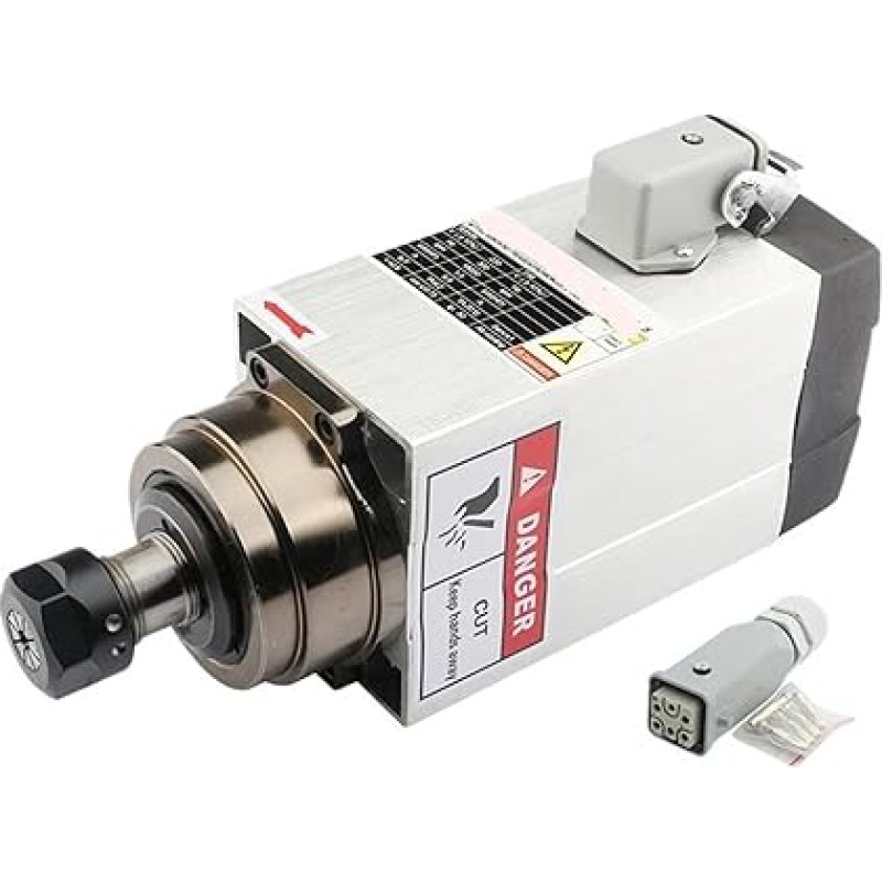 1,5 KW ER20 luftgekühlte Spindel 220 V 380 V quadratisch (1,5 kW 380 V kvadratinis)