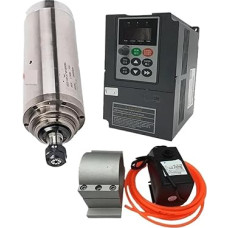 380 V, 3,7 kW, 3700 W, 100 mm Spindelmotor ER20 + 4 kW Wechselrichter VFD + 75 W Wasserpumpensatz 24000 U/min