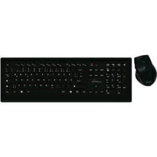 MediaRange AZERTY (FR) Wireless Keyboard and Optical 5-Button Mouse Set, Black