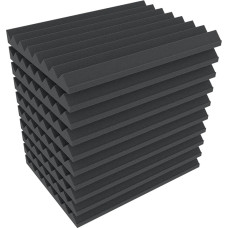 Feldherr DDMFLY040 360 mm x 260 mm x 28 mm Zick Zack Schaumstoffeinlage längs für Eurobehälter 40 x 30, Anzahl:10 Stück