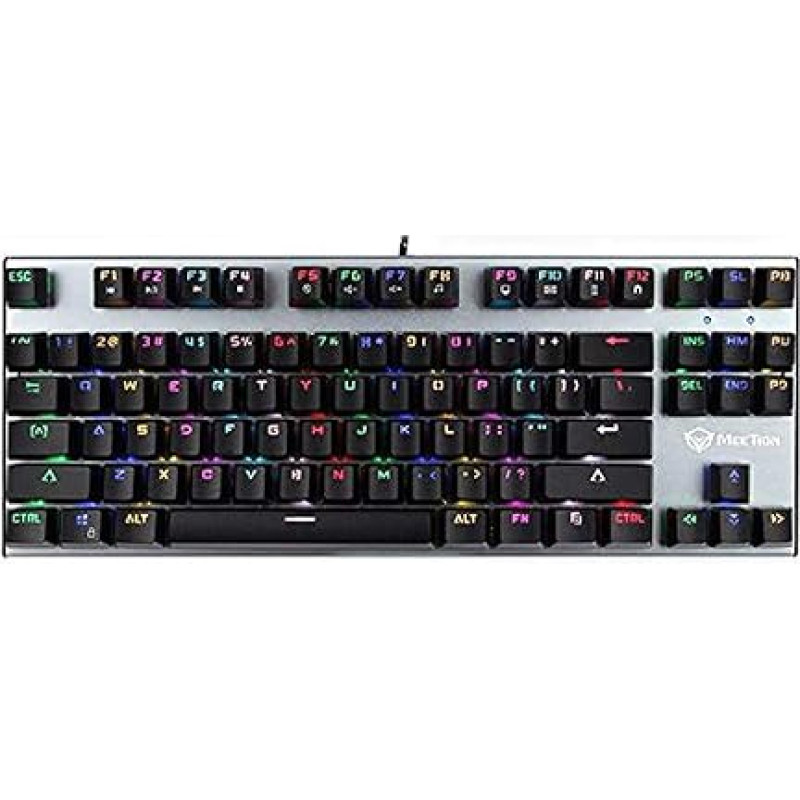 Teclado Mecánico Gaming Español ñ Funcion Anti-Ghosting (Retroiluminación LED RGB Adjustable) Blue Switch Cable 1,80 m