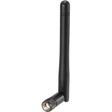 Sourcing Map WiFi Antenna 3dBi 2.4/5.8GHz RP-SMA Connector Omni Direction Dual Band 110mm Mini Foldable Compatible with Bluetooth/Zigbee Antenna Black