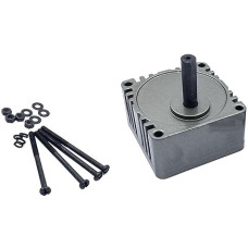 VAYEODEYU Untersetzungsgetriebe, 4GN 80x80mm Flanschmotor-Untersetzungsgetriebe 10mm Ausgangswelle Geschwindigkeitsverstellbarer Untersetzungsmotor Getriebekopf Mehrere Übersetzungsverhältnisse(3K)
