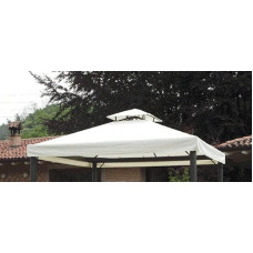 Replacement Tarpaulin for Gazebo 3 x 3 m with Original Airvent White